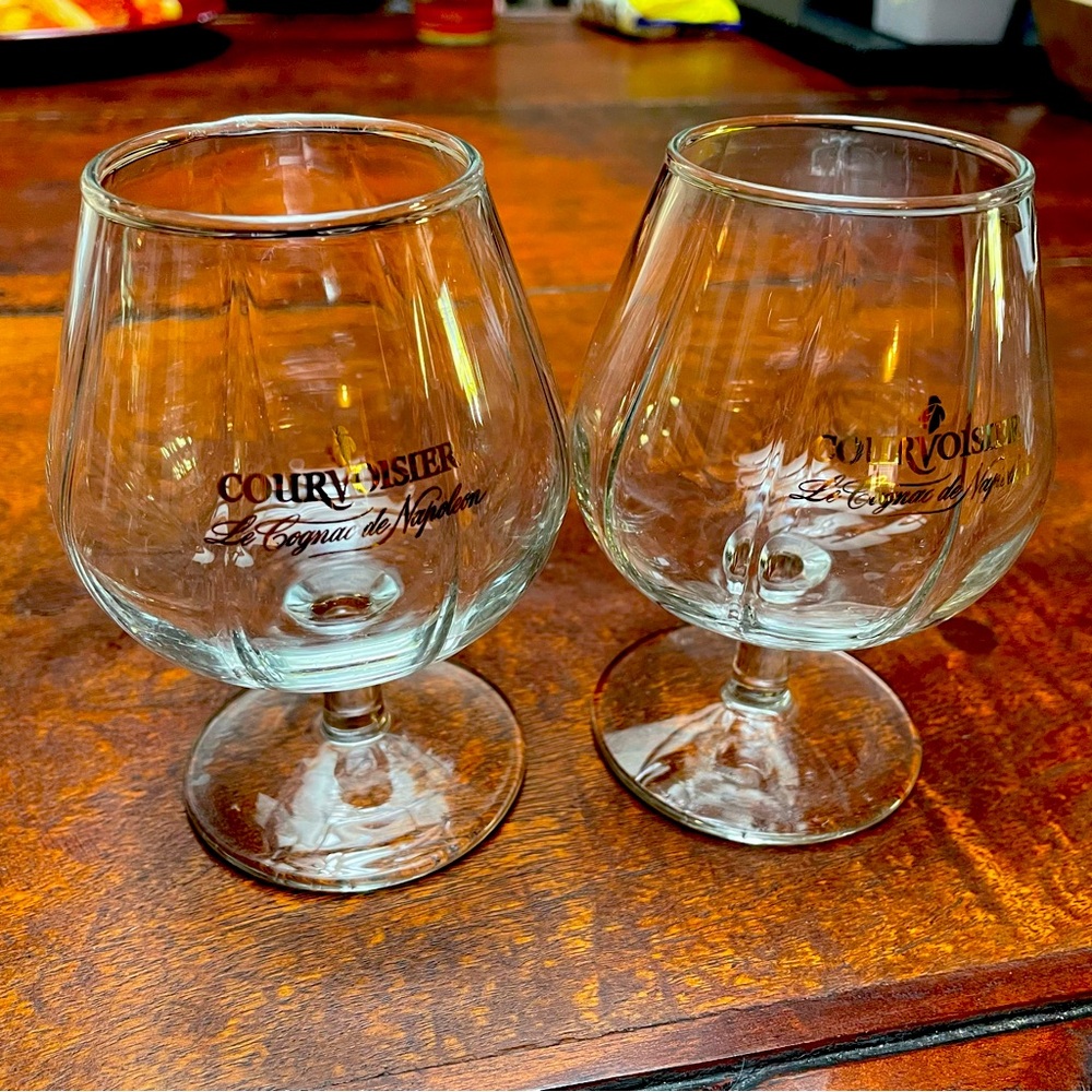 Courvoisier Cognac Snifter Glasses (2 glasses)